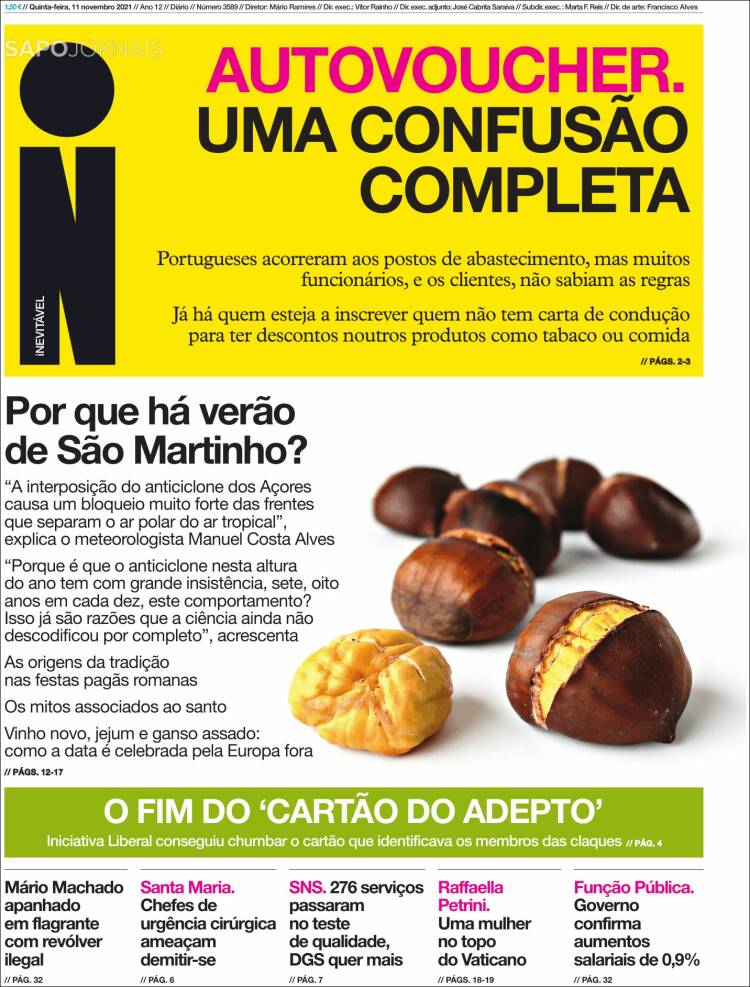 Portada de I - informação (Portugal)