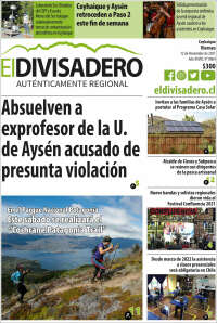 Portada de Diario El Divisadero (Chile)
