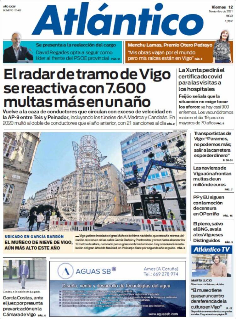 Portada de Atlántico Diario (Espa&ntilde;a)