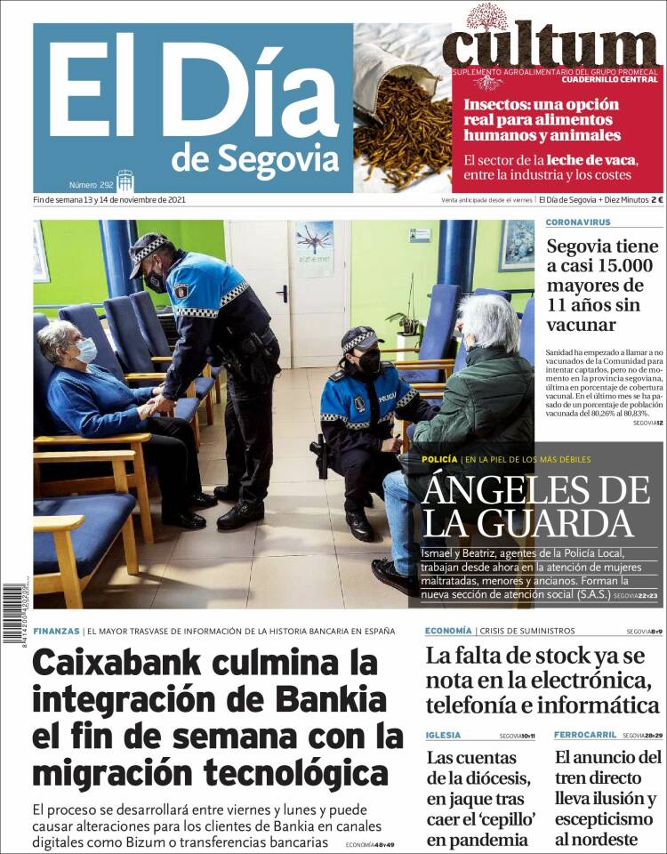 Portada de El Día de Segovia (Espa&ntilde;a)