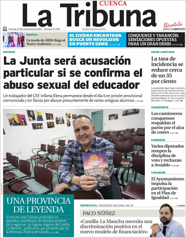 Portada de La Tribuna de Cuenca (Espa&ntilde;a)