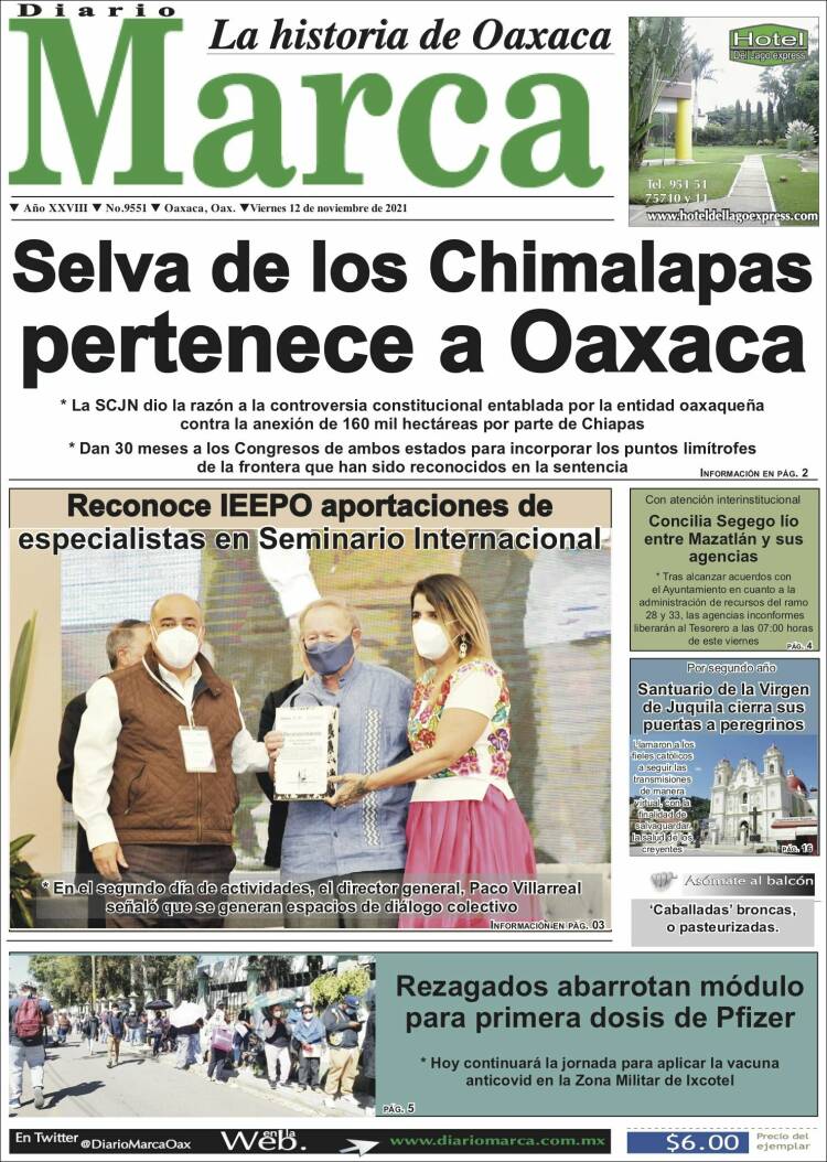 Portada de Diario Marca (M&eacute;xico)