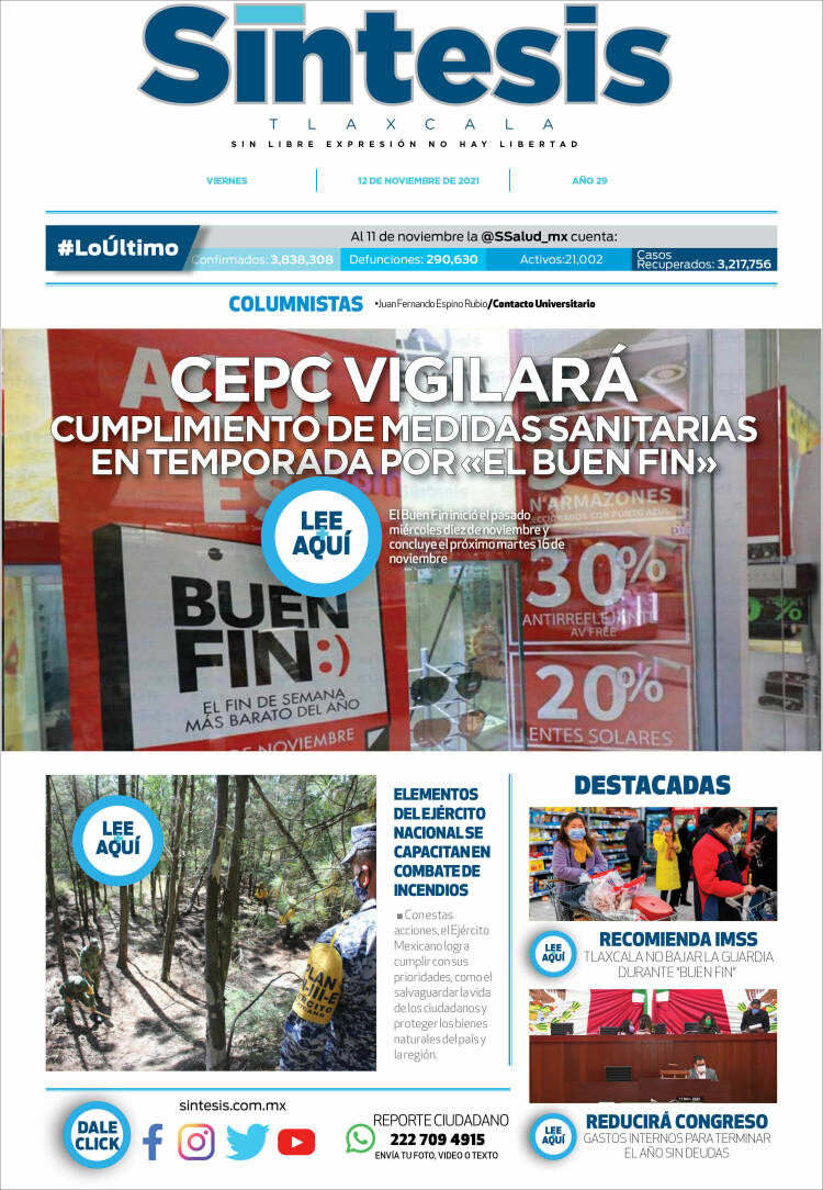 Portada de Síntesis de Tlaxcala (M&eacute;xico)