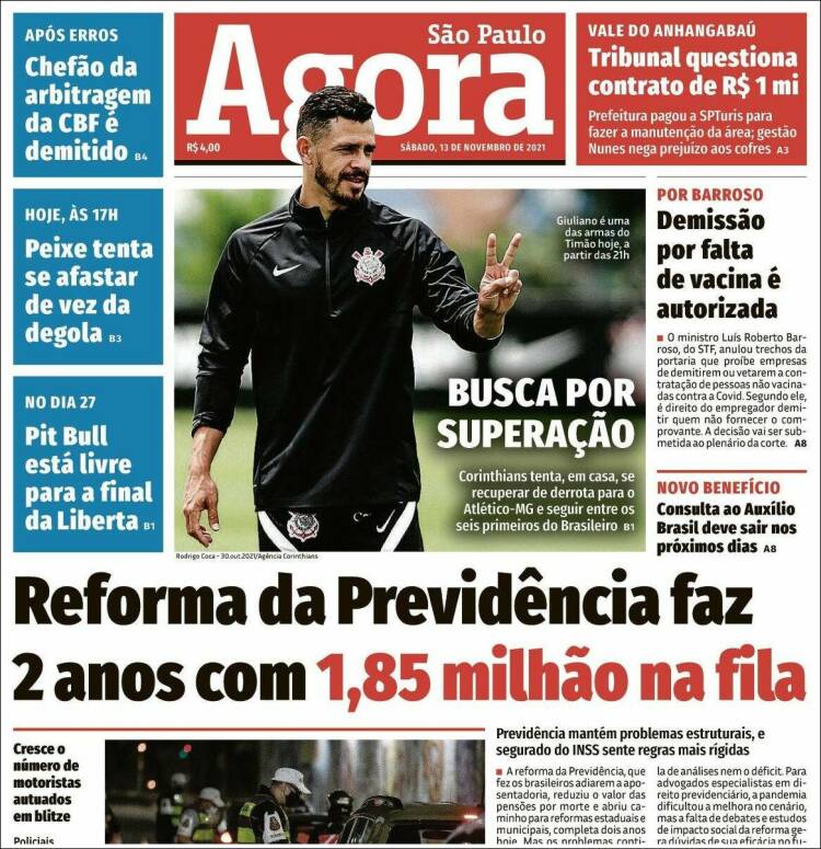 Portada de Jornal Agora (Brasil)