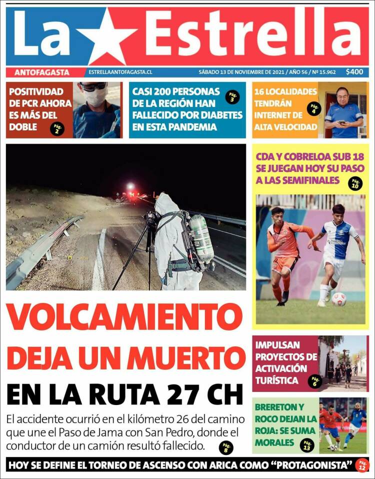Portada de La Estrella del Norte (Chile)