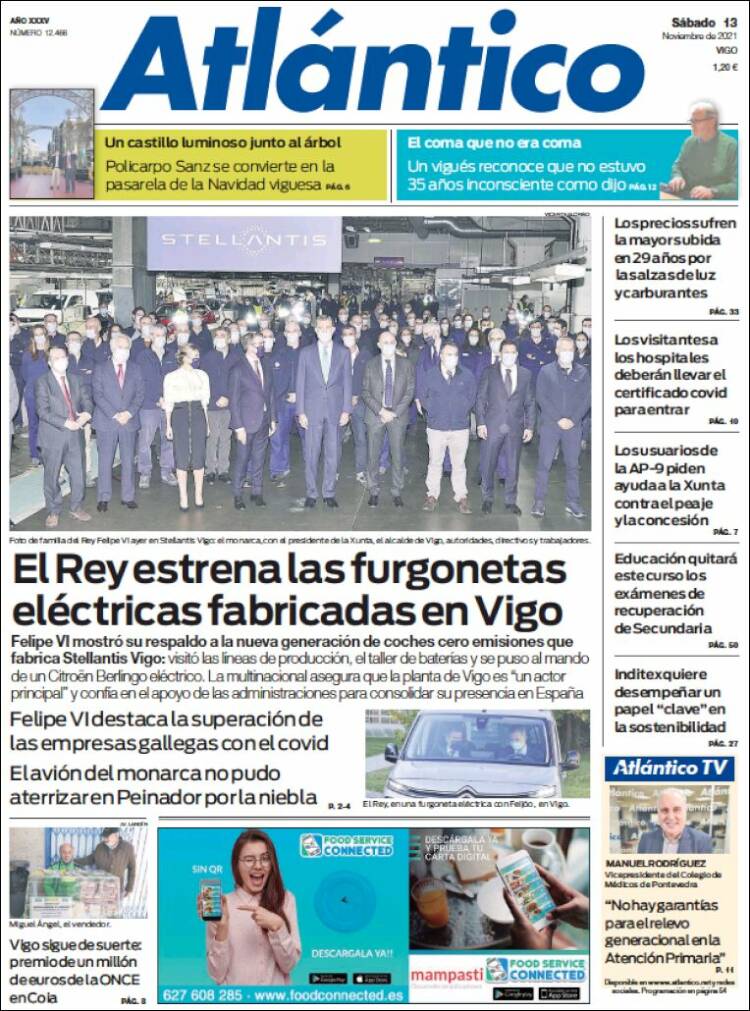 Portada de Atlántico Diario (Espa&ntilde;a)