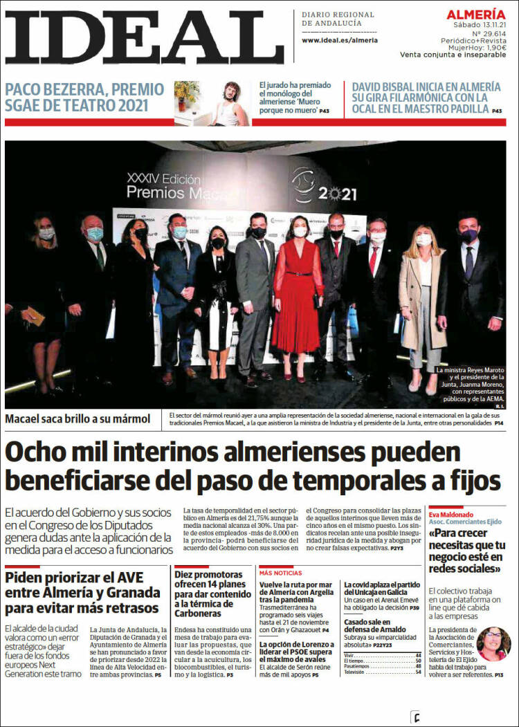 Portada de Ideal Almeria (Espa&ntilde;a)