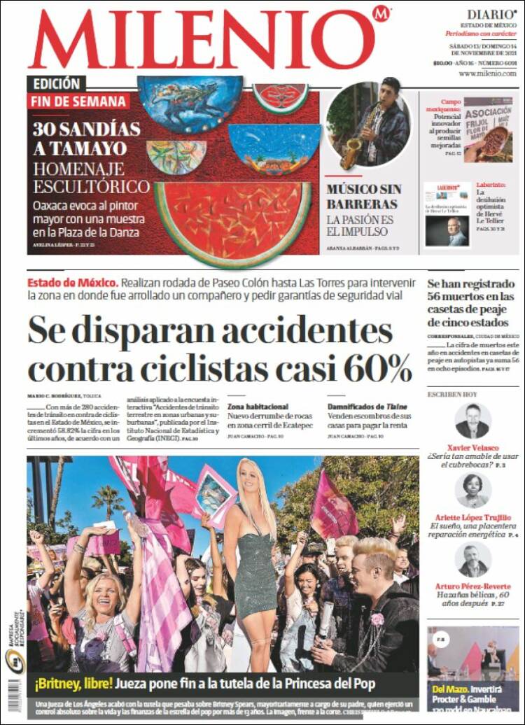 Portada de Milenio - Estado de México (M&eacute;xico)