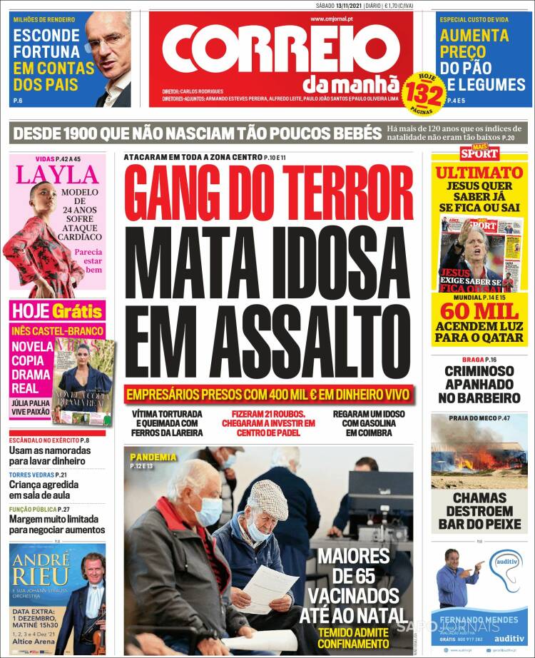 Portada de Correio da Manhã (Portugal)