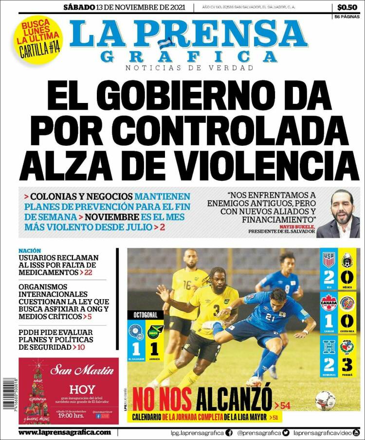 Portada de La Prensa Gráfica (El Salvador)