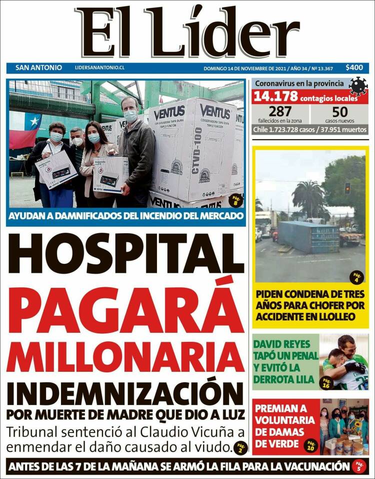 Portada de Lider de San Antonio (Chile)