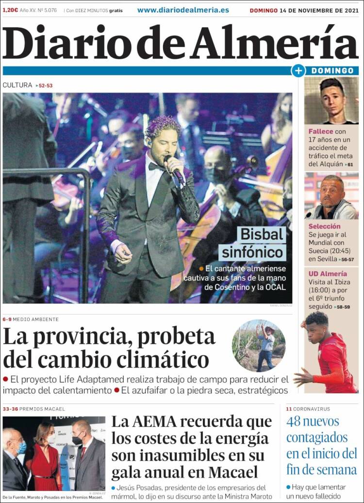 Portada de Diario de Almería (Espa&ntilde;a)