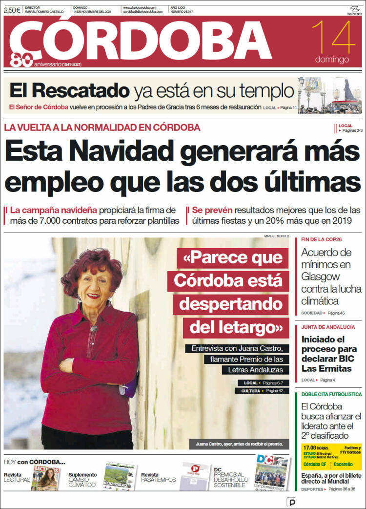Portada de Diario de Córdoba (Espa&ntilde;a)
