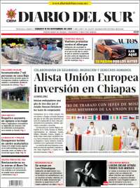 Portada de El Diario del Sur (M&eacute;xico)