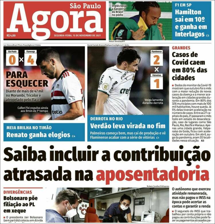 Portada de Jornal Agora (Brasil)