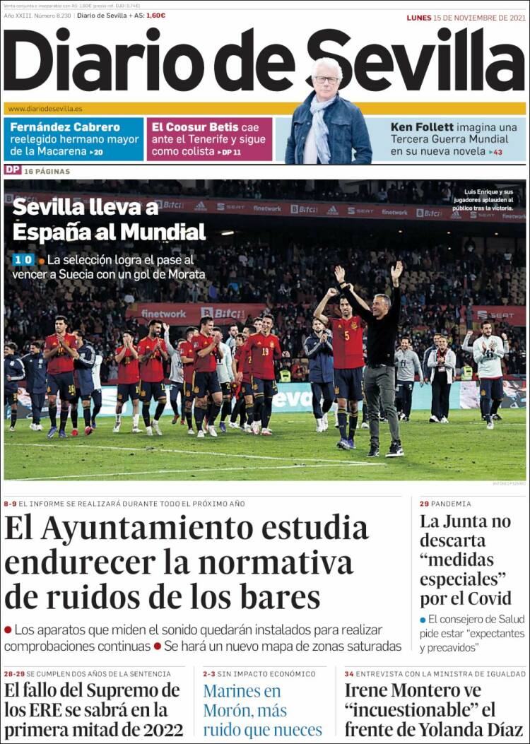 Portada de Diario de Sevilla (España)