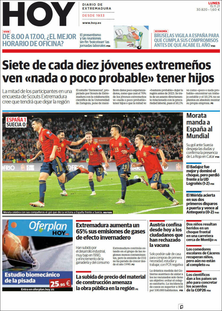 Portada de Hoy - Caceres (España)