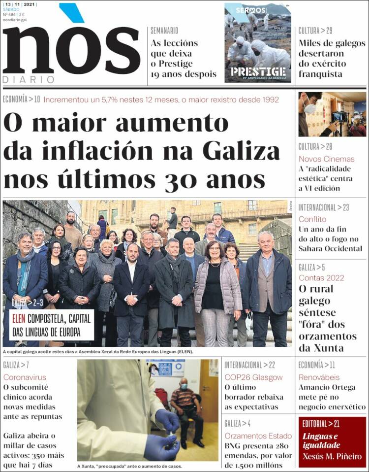 Portada de Nòs Diario (España)