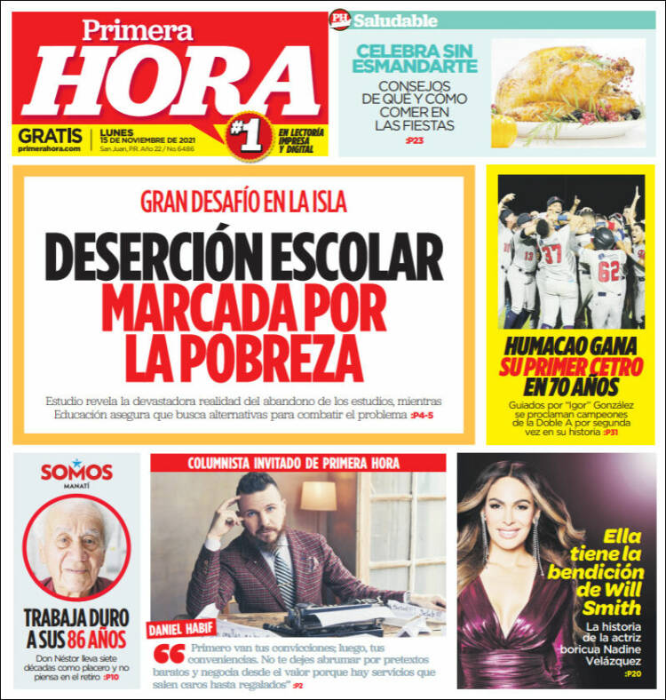 Portada de Primera Hora (Puerto Rico)