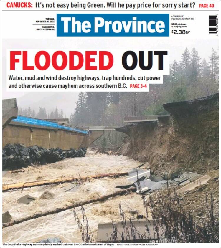 Portada de The Province (Canada)