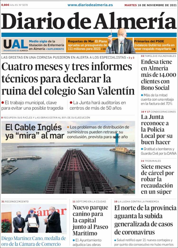 Portada de Diario de Almería (Spain)