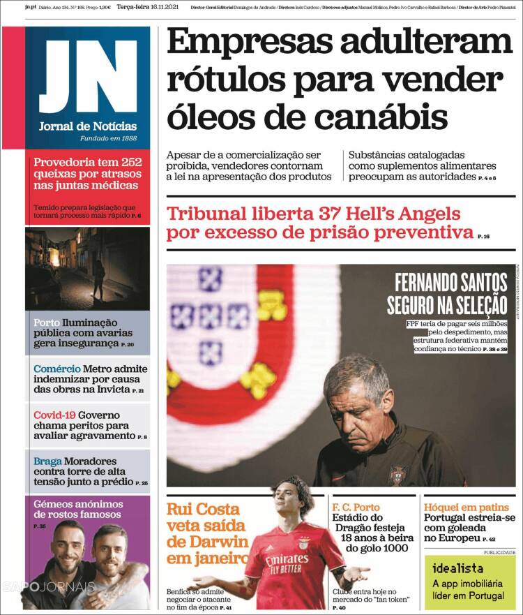 Portada de Jornal de Notícias (Portugal)
