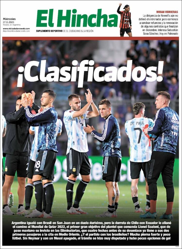 Portada de El Hincha (Argentina)