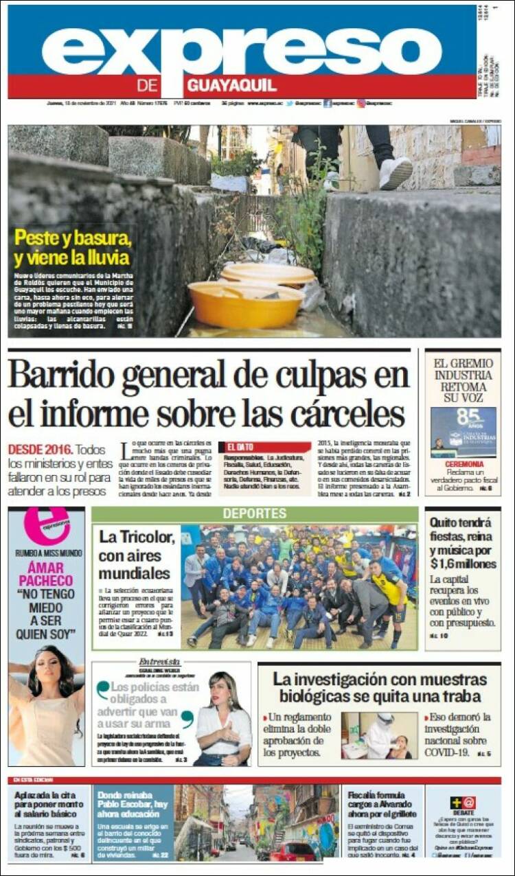 Portada de Expreso (Ecuador)