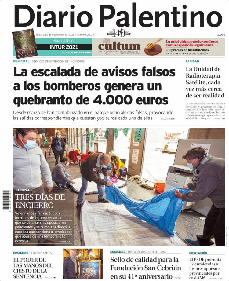 Portada de Diario Palentino (Espa&ntilde;a)