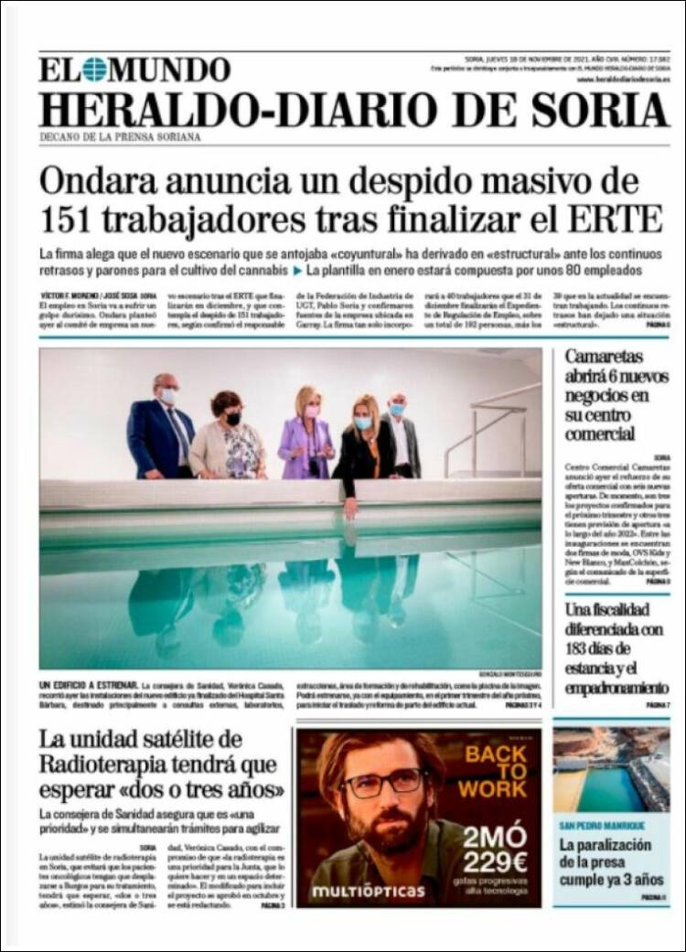 Portada de Diario de Soria (Espa&ntilde;a)