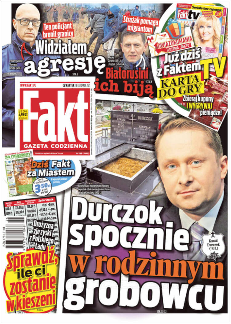 Portada de Fakt (Polonia)