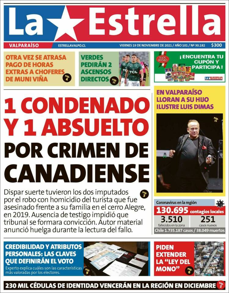 Portada de Estrella de Valparaiso (Chile)