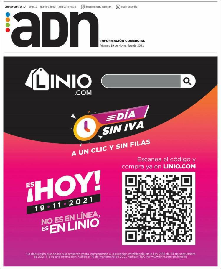 Portada de ADN - Bogotá (Colombia)