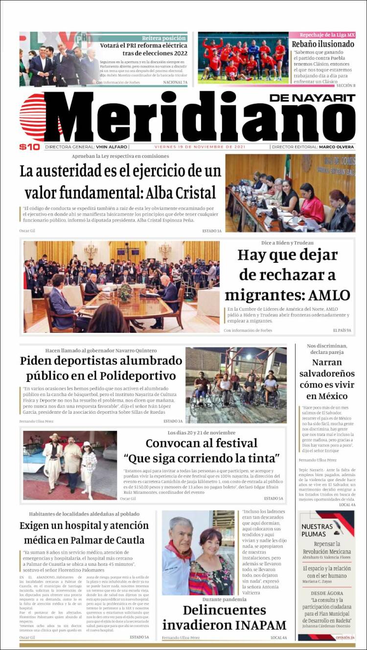 Portada de Meridiano (México)