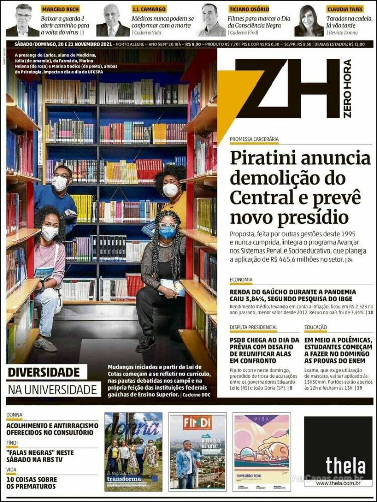 Portada de Zero Hora (Brasil)