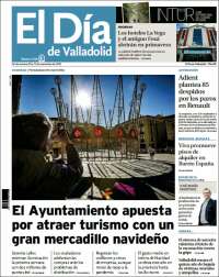 Portada de El Día de Valladolid (España)