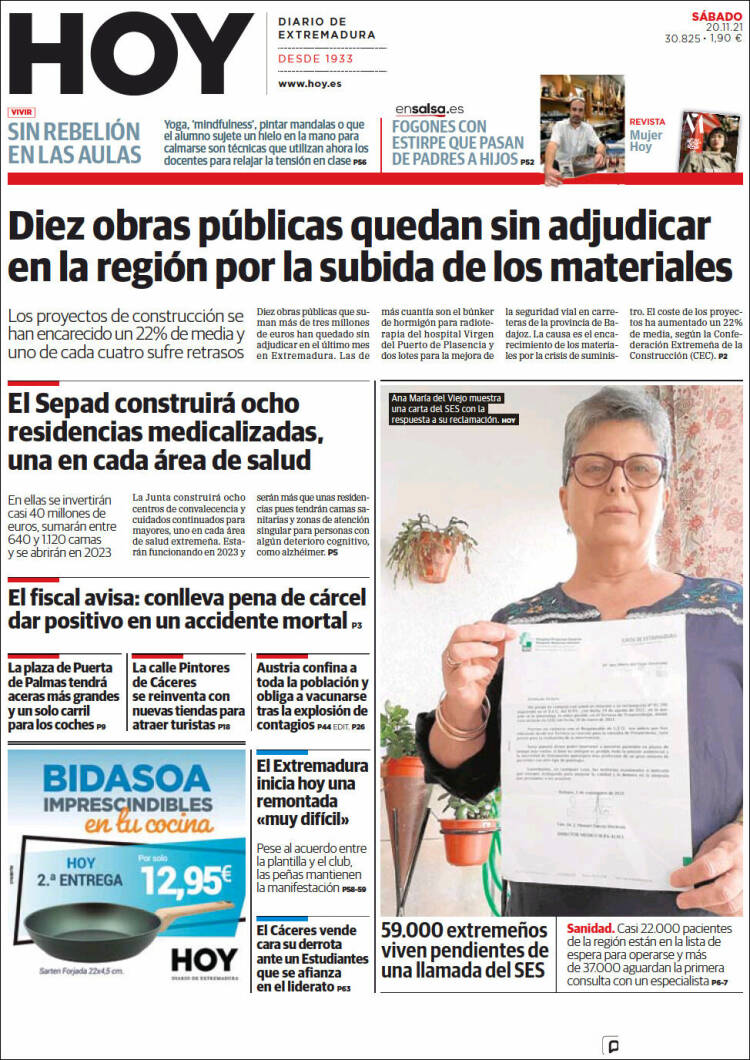 Portada de Hoy - Badajoz (España)