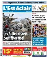Portada de L'Est Eclair (Francia)