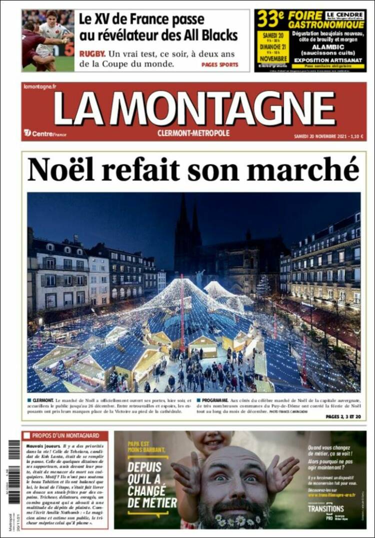 Portada de La Montagne (Francia)