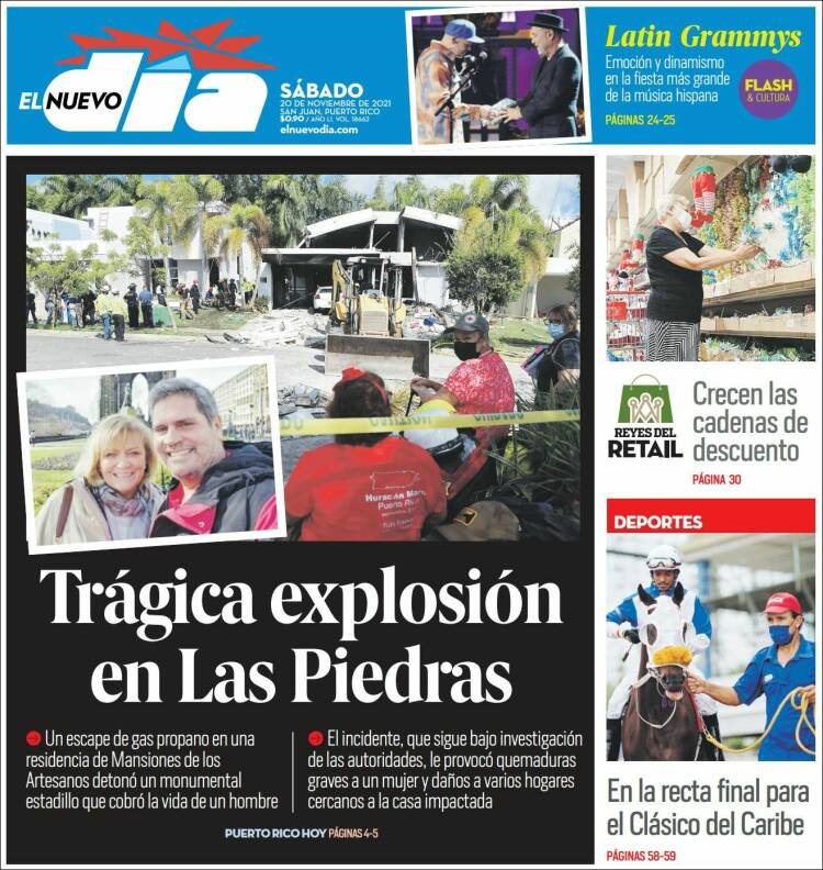 Portada de El Nuevo Día (Puerto Rico)
