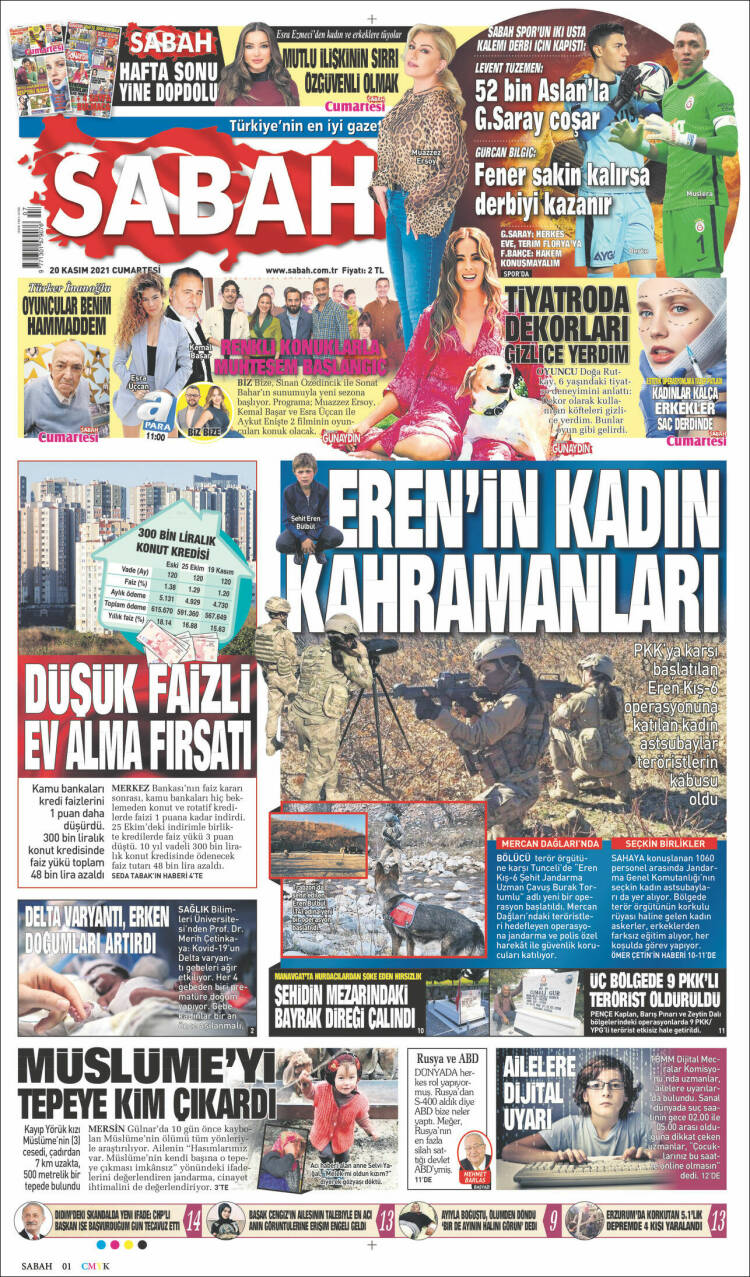 Portada de Sabah (Turqu&iacute;a)