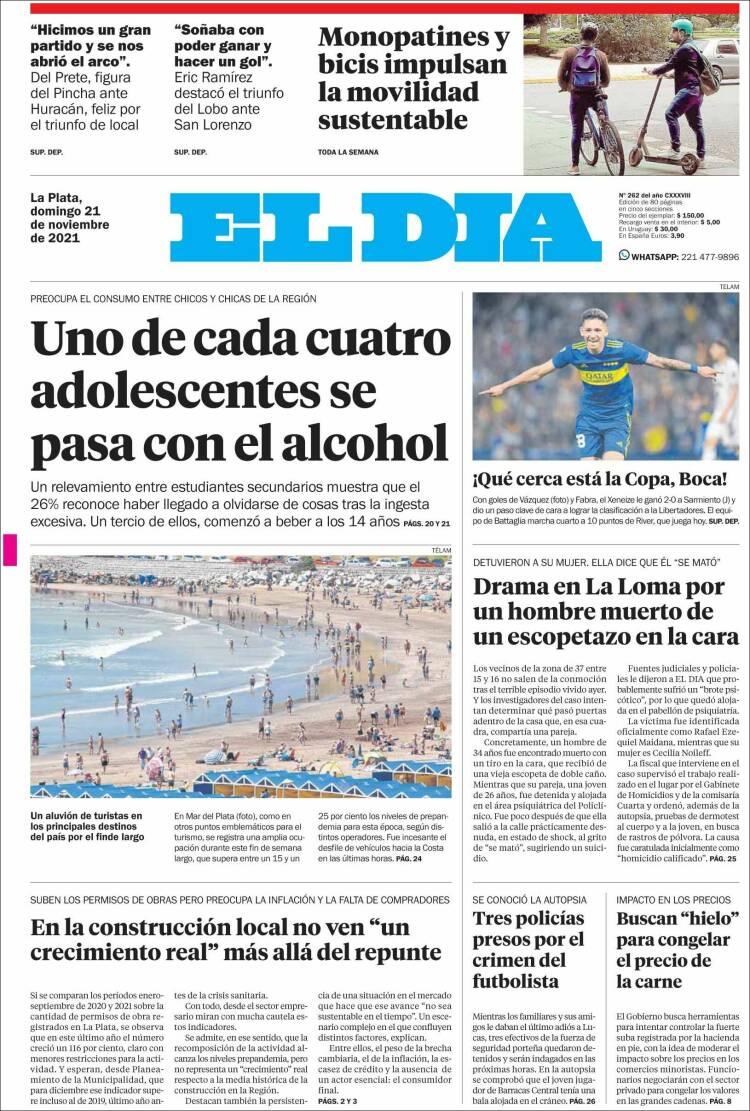 Portada de El Día de la Plata (Argentina)