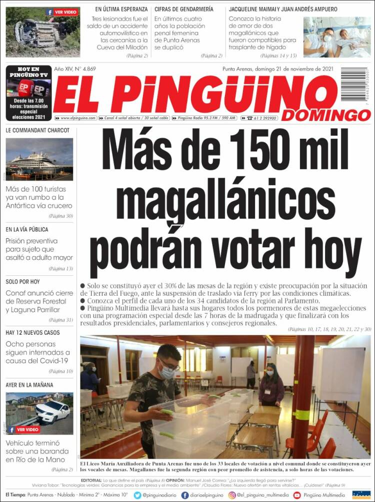 Portada de El Pingüino (Chile)