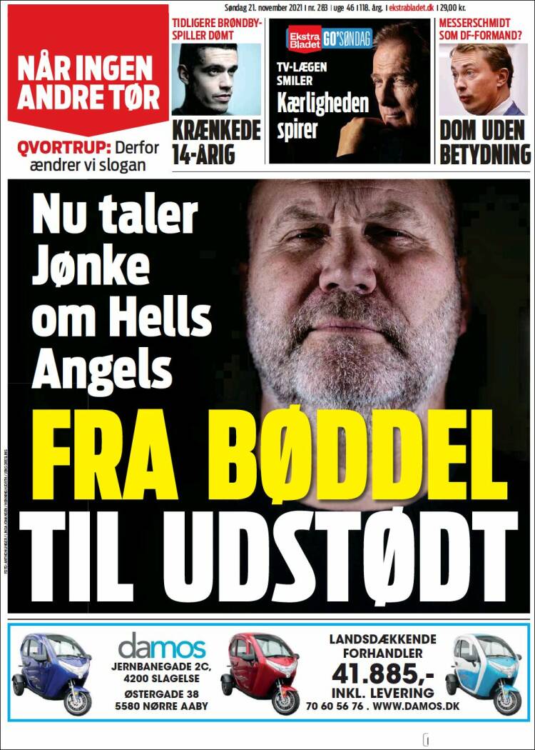 Portada de Ekstra Bladet (Dinamarca)