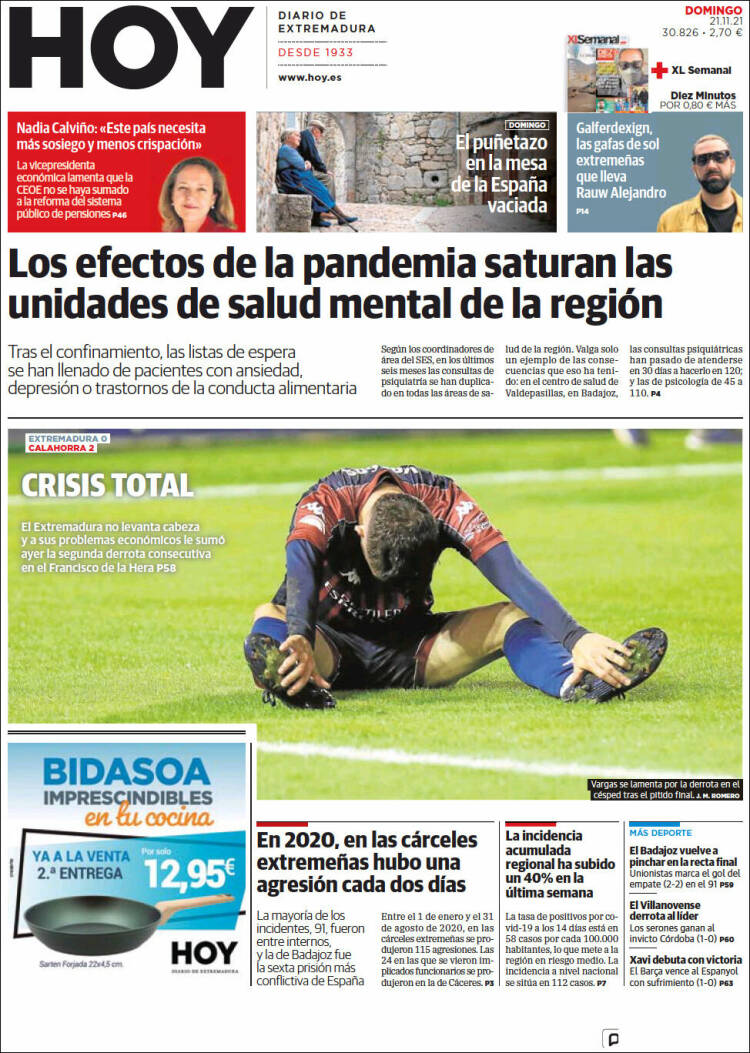 Portada de Hoy - Badajoz (Espa&ntilde;a)