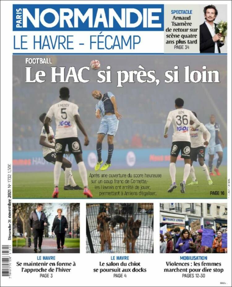 Portada de Le Havre Libre (Francia)