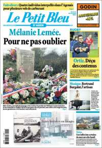 Portada de Le Petit Bleu (Francia)