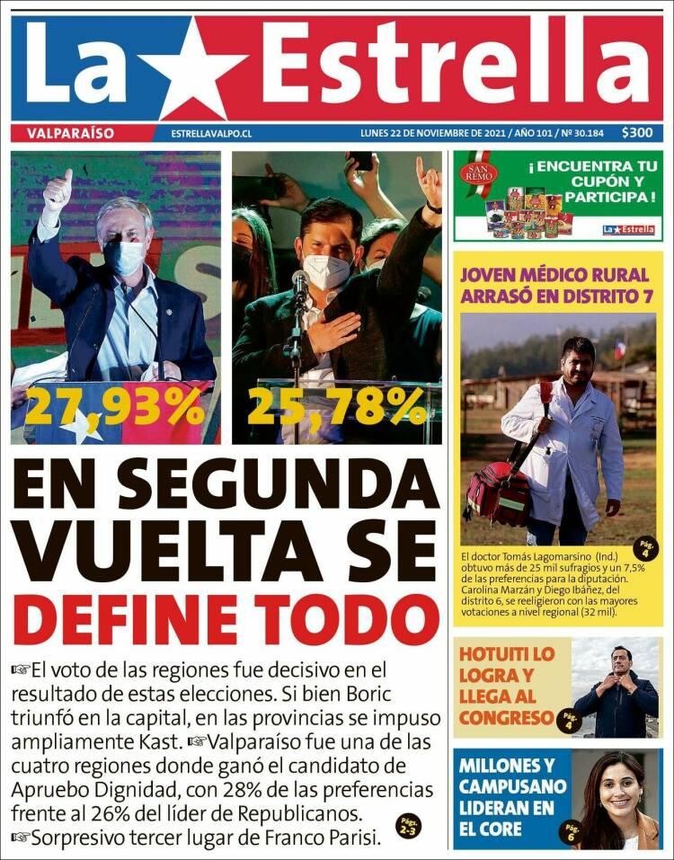 Portada de Estrella de Valparaiso (Chile)