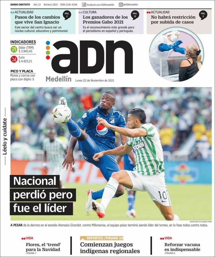 Portada de ADN - Medellín (Colombia)