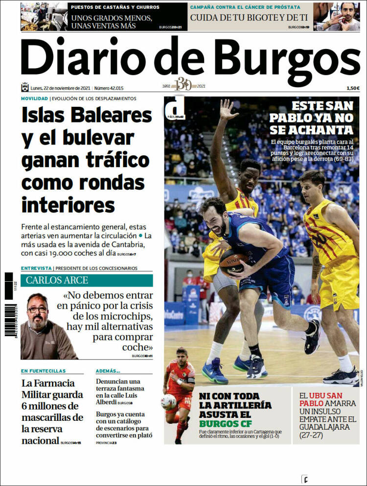 Portada de Diario de Burgos (Espa&ntilde;a)